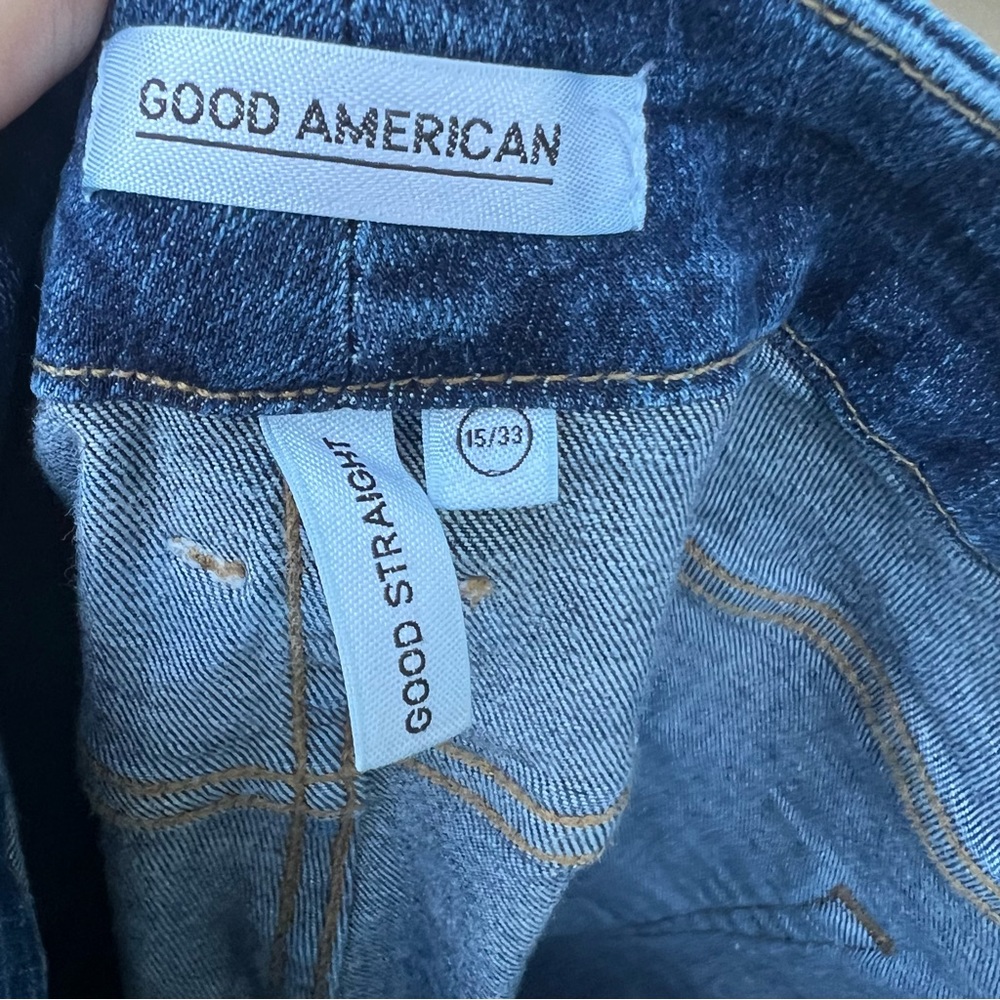 Good American Good Straight Women’s Jeans in size 15/33 Plus Size Denim - Picture 4 of 9